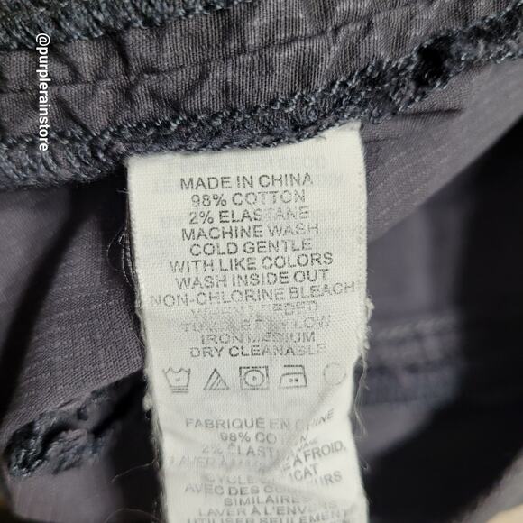 Prana Cargo Joggers 6 Low Rise Rip Stop Blue Gray Stretch Preppy Gorpcore - Picture 4 of 12